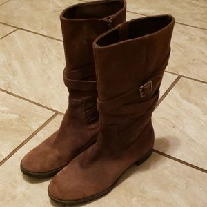 Brown Shelby boots, Lauren by Ralph Lauren